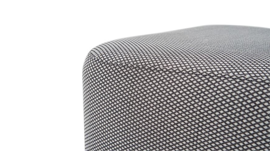 Pouf Mona din stofă decorativă 85 x 60 x 36 cm Sur/Alb 3120012745 foto