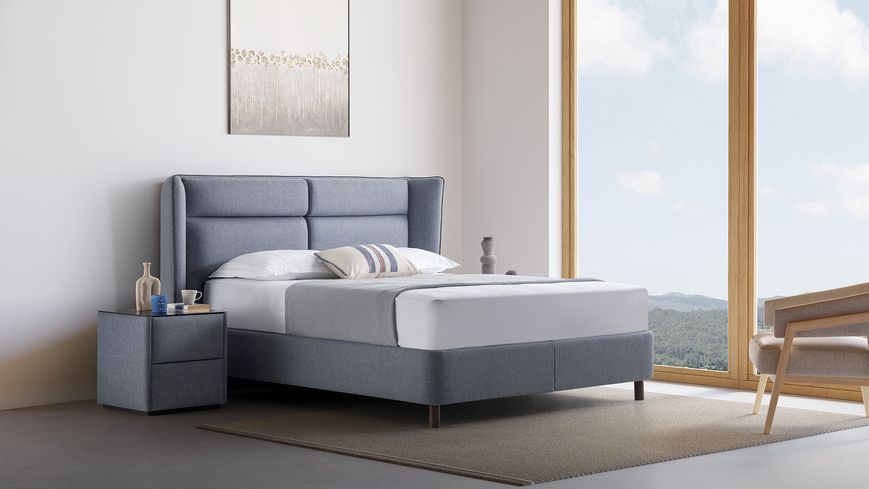 Set Pat PRUVA GK8151 cu depozitare + Saltea Lova Sleep BORESTO Cadou (160 &times; 200 cm) 3120020859+3120020833+3300004248 foto