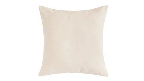 Декоративная подушка Leya из хлопка и вискозы 45 x 45 см, кремовая 3400002074 фото
