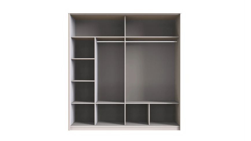 Dulap cu 2 uși glisante și oglindă Milena Crem 213 cm 3200395022+320039508 foto