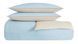 Set lenjerie de pat Stark Blue/Mink din bumbac 100% (160 x 220 cm) Albastru/bej