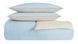Set lenjerie de pat Stark Blue/Mink din bumbac 100% (160 x 220 cm) Albastru/bej