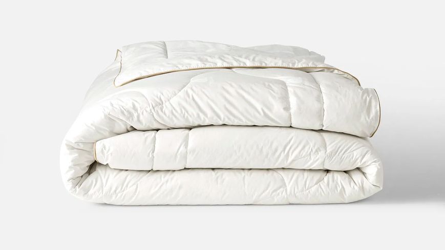 Одеяло Wool Comfort из гипоаллергенной шерсти и хлопка 195 x 215 см Кремовое 3300000709 фото