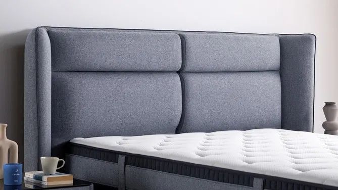 Pat tapițat cu depozitare Bow Lova GK 8152 180 x 200 cm 3120021519+3120021300 foto