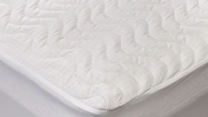 Protector de saltea Restful cu fire de carbon și microfibră 160 x 200 cm alb 3300000732 foto