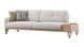 Canapea extensibilă SOLID GK2630 cu măsuță laterală dreapta (236 cm) &ndash; Boucle ivory