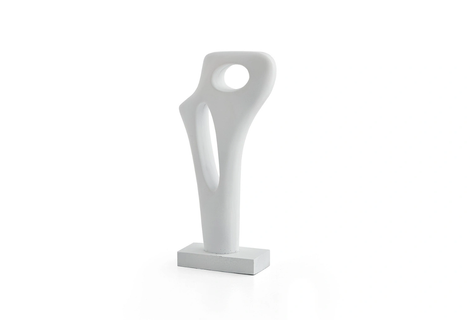Decorațiune interioară din ceramică Hole White 13.5x43 cm 3200392383 foto