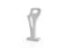 Decorațiune interioară din ceramică Hole White 13.5x43 cm, 1