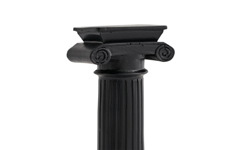 Statuetă decorativă Column Black 12 x 18 cm negru 3200392394 foto