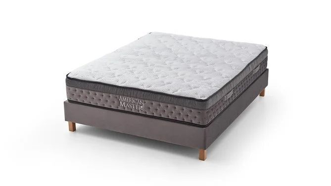 Saltea hibridă American Master Plus cu arcuri Pocket Springs și Memory Foam 180 x 200 cm 3300002439 foto