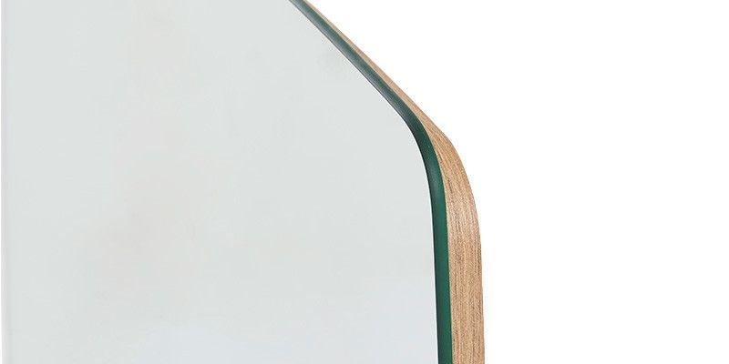 Oglindă decorativă Mayer, ramă PAL, culoare stejar, 53 x 65 cm 3200358370 foto