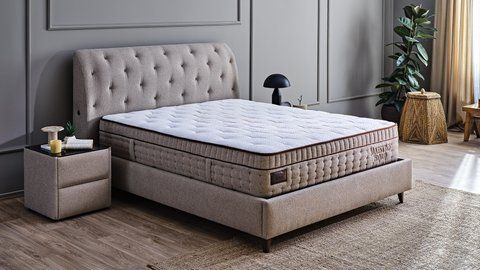 Saltea hibridă Maestro Hybrid cu arcuri pocket și latex natural 160 x 200 cm 3300003419 foto
