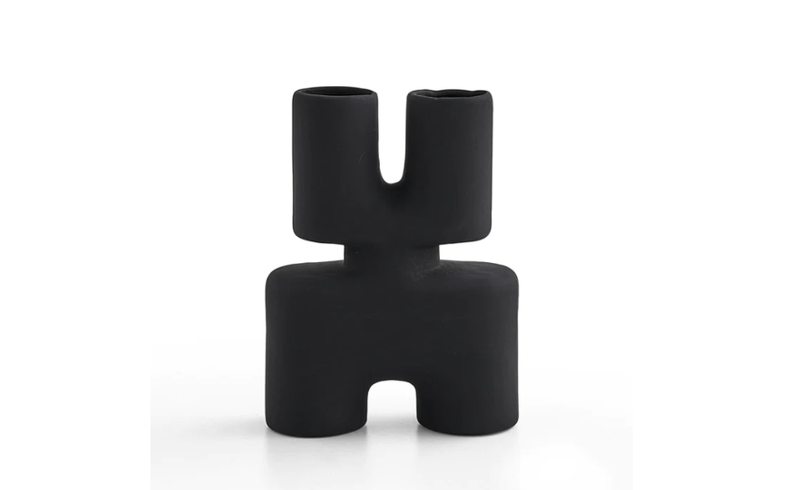 Vază decorativă Gabriel 23 x 14 x 60 cm negru mat 3200401402 foto