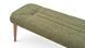 Banchetă tapițată Brita 137 x 45 x 43 cm Verde/Maro
