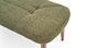 Banchetă tapițată Brita 137 x 45 x 43 cm Verde/Maro