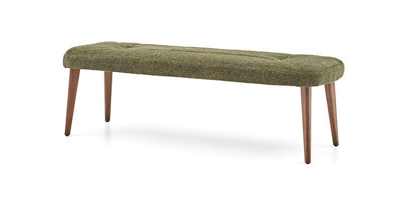 Banchetă tapițată Brita 137 x 45 x 43 cm Verde/Maro 3120010878 foto