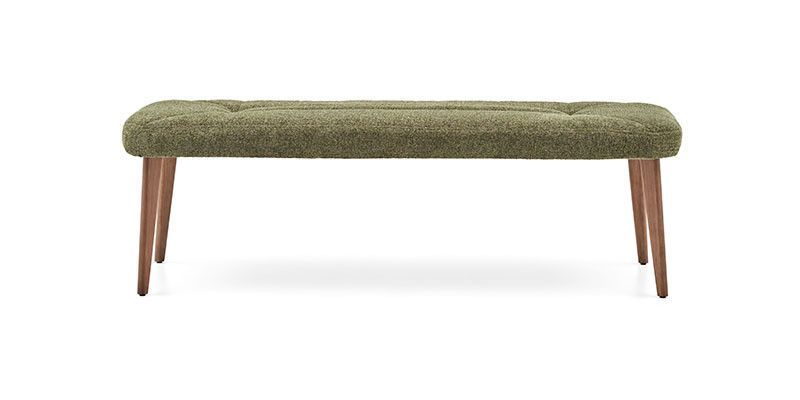 Banchetă tapițată Brita 137 x 45 x 43 cm Verde/Maro 3120010878 foto
