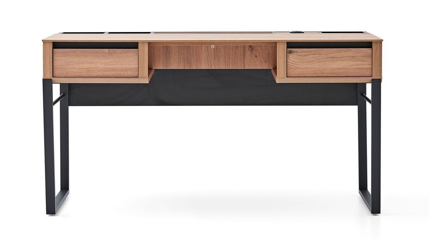 Письменный и туалетный стол Solid из MDF с металлическими ножками 144.6 см 3200398858 фото