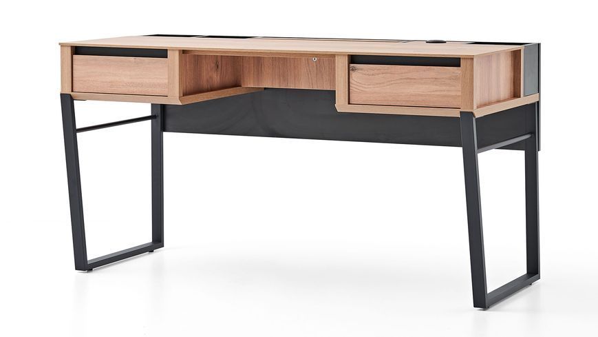 Письменный и туалетный стол Solid из MDF с металлическими ножками 144.6 см 3200398858 фото