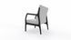 Fotoliu fix Gloria, design scandinav, tapițerie chenille, alb