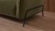 Canapea LEA GK2433 cu spătar rotativ și picioare metalice (233 cm) &ndash; Pluș Verde