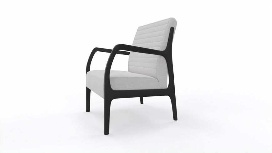 Fotoliu fix Gloria, design scandinav, tapițerie chenille, alb 3120001917-2220-2220 foto