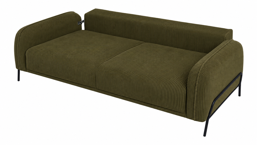 Canapea LEA GK2433 cu spătar rotativ și picioare metalice (233 cm) &ndash; Pluș Verde 3120025936 foto