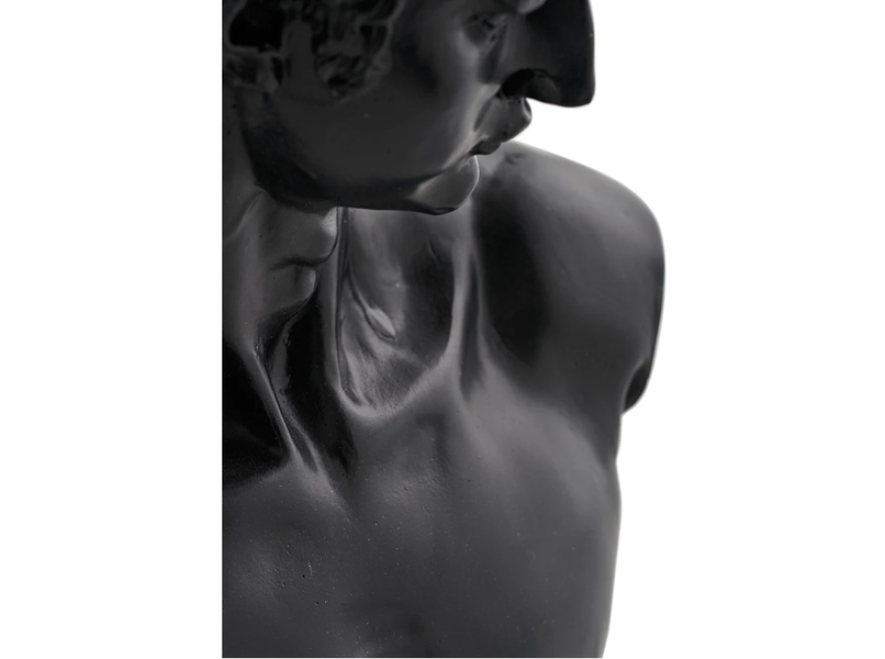 Statuetă decorativă Davut din poliester 30x45 cm Black 3200392398 foto