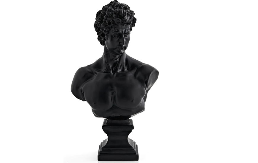 Statuetă decorativă Davut din poliester 30x45 cm Black 3200392398 foto