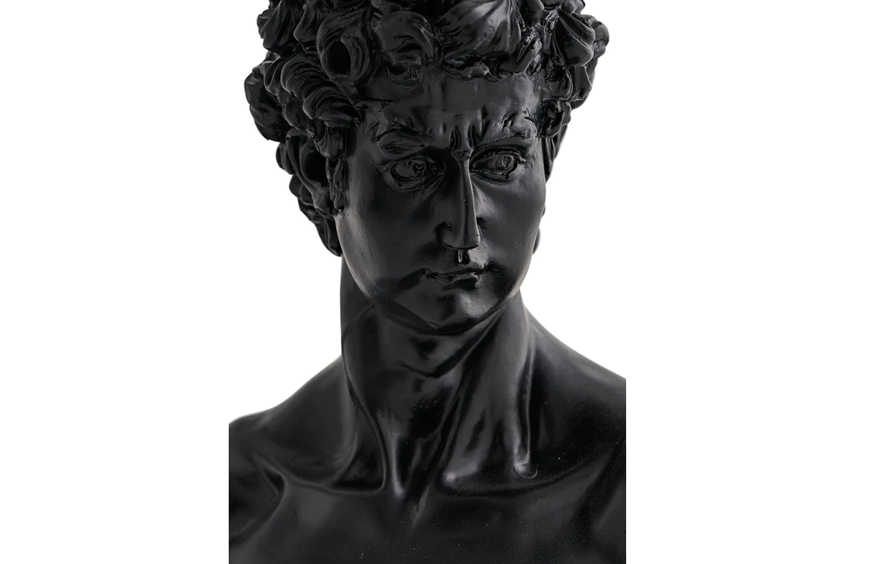 Statuetă decorativă Davut din poliester 30x45 cm Black 3200392398 foto