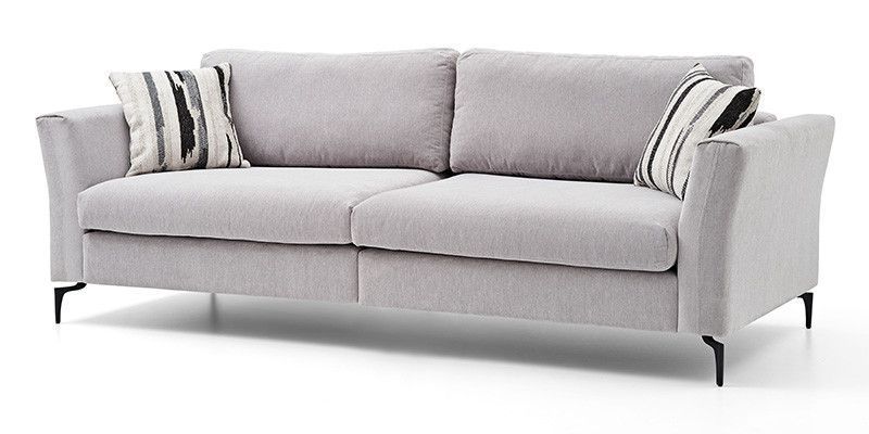 Canapea fixă Duetto tip L lungime 245 cm gri 3120018601 / 3120018646/ 3120018648 / 3120018650 / 3120018652 foto