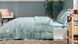 Комплект покрывала Plushie Comforter из микрофибры 195 x 215 см мятно-голубой