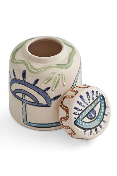 Vază decorativă din ceramică Hand Made Small Cube Multicolor 12 x 12 cm 3200392609 foto