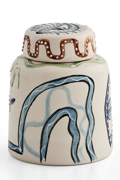 Vază decorativă din ceramică Hand Made Small Cube Multicolor 12 x 12 cm 3200392609 foto