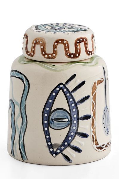Vază decorativă din ceramică Hand Made Small Cube Multicolor 12 x 12 cm 3200392609 foto