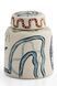 Vază decorativă din ceramică Hand Made Small Cube Multicolor 12 x 12 cm