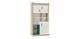 Детский стеллаж для книг Sky 84 x 39.5 x 156 см Белый/Дуб/Голубой