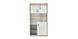 Детский стеллаж для книг Sky 84 x 39.5 x 156 см Белый/Дуб/Голубой