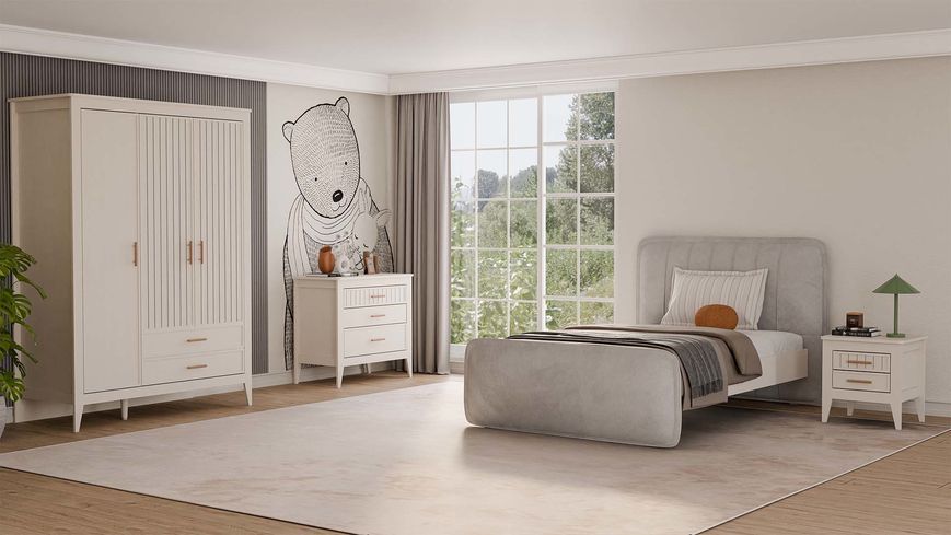 Dulap pentru cameră copii Charm cu 3 uși și 2 sertare 147 x 64 x 202 cm 3200422635 foto